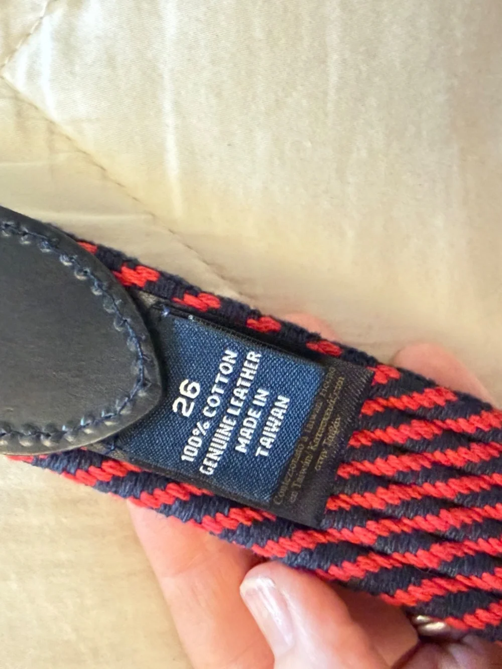 Brooks brothers boys belt size 26
